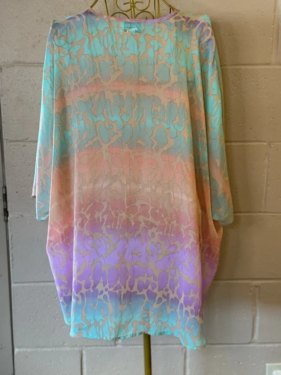 Show Me Your Mumu V-Neck Pastel Ombre Cheetha Print Tunic Size XS - Picture 7 of 11